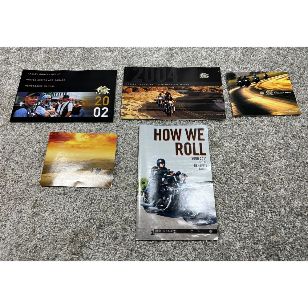 Harley Davidson HOG Membership‎ Manuals Lot 02, 04, 05, & 2011 How We Roll Guide